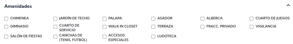 Desarrollo Amenidades