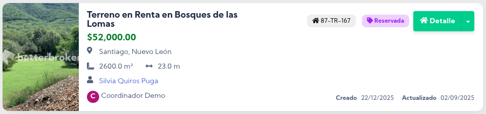 Captación Reservada
