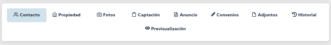 Detalles de Captación Secciones