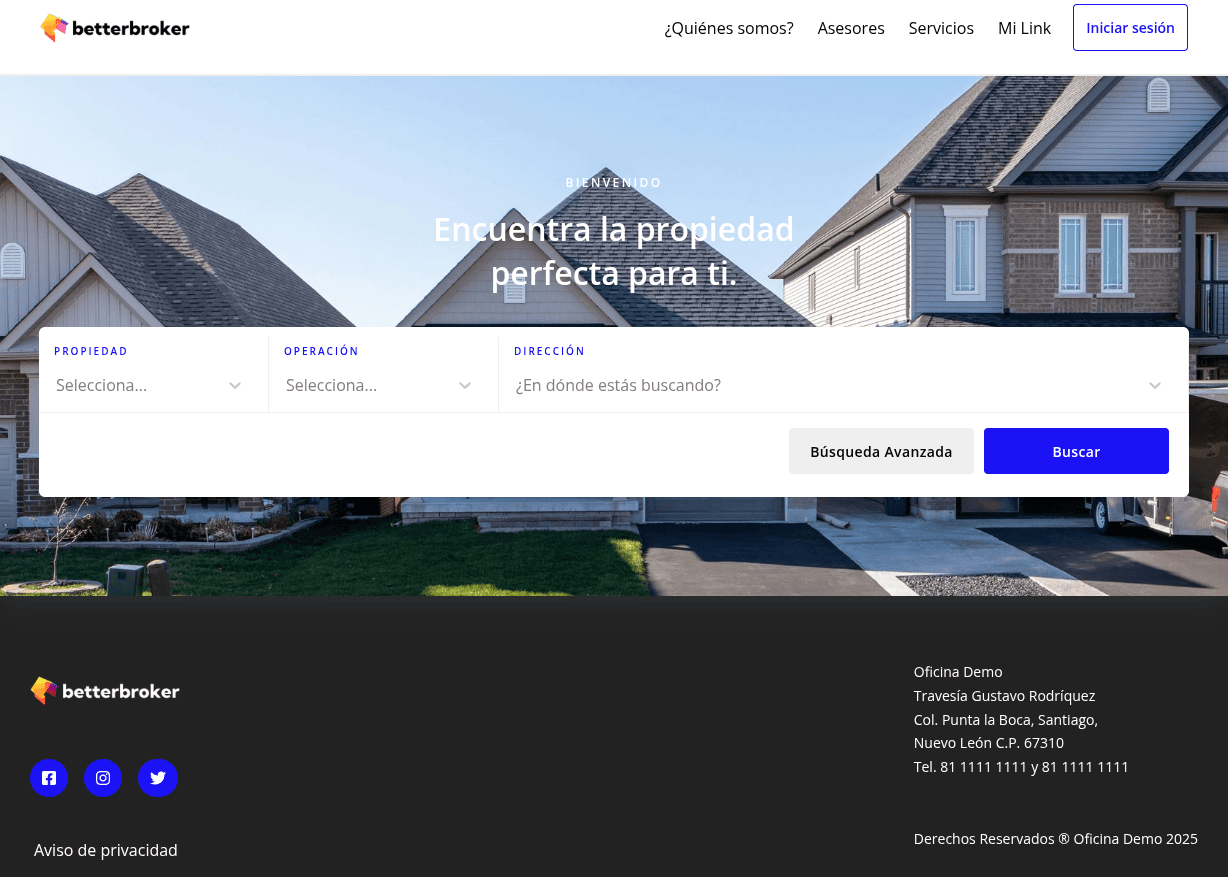 Sitio Web Banner